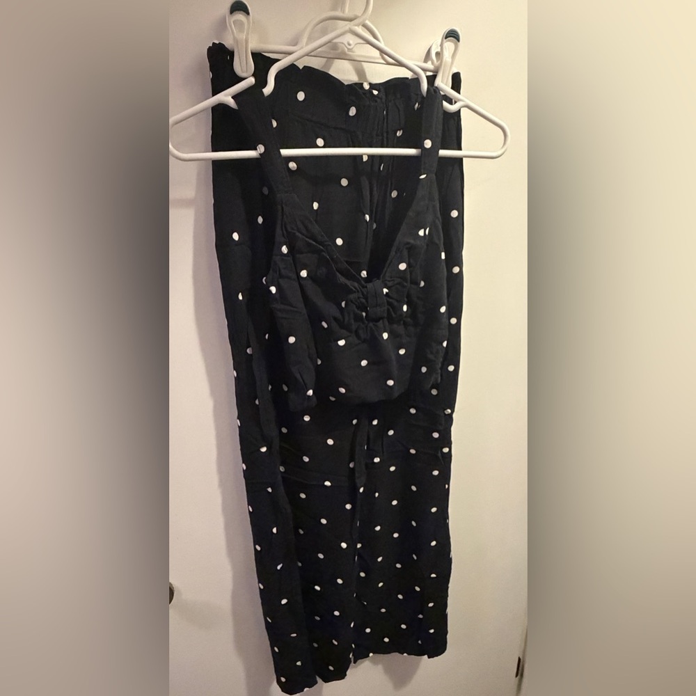 Aeropostale Black and White Polka Dot Set